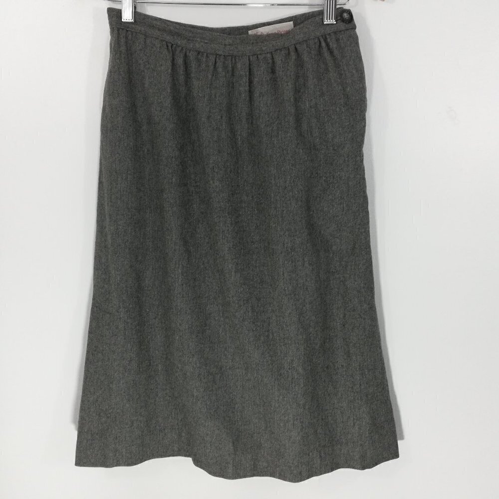 Vintage Wool Pencil Skirt Size S? 80s Evan Picone